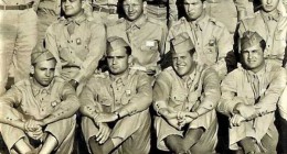 Bombardier 2nd Lt. Harvey M. Nix (Front, 2nd from L.)