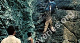 Trekking towards crash site