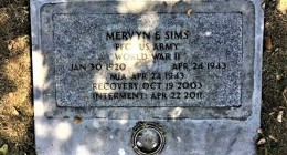 Mervyn's gravestone in Petaluma, CA