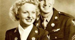 Radio Operator Cpl. Robert L. McAdoo and wife Elizabeth