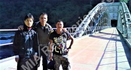 Guide, Clayton, and Tapir<br /> at start of trek to Cheppe