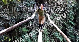 Clayton on hanging bridge