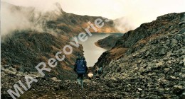 Trekking from border towards crash site