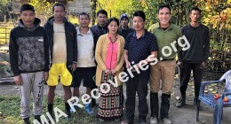 Gandhigram headman, his wife, porters and Clayton