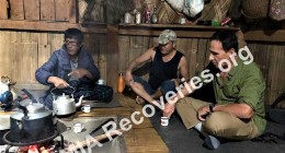 Tapir and Clayton in Lisu hut