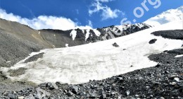 Base of glacier