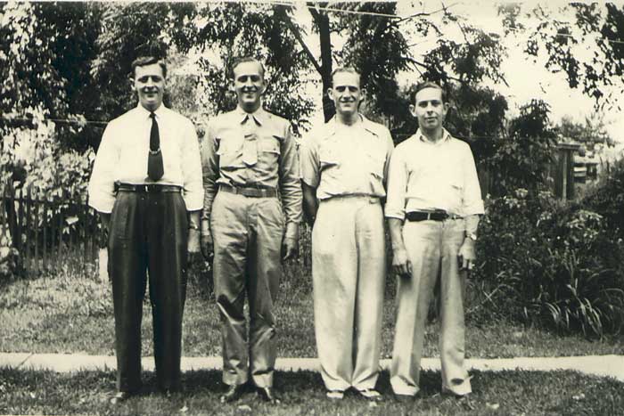 Cpl. Julius F. Yackie (2nd from L.)