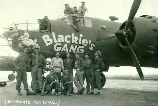 B-25 and groundcrew of Capt. John L. 'Blackie' Porter, III