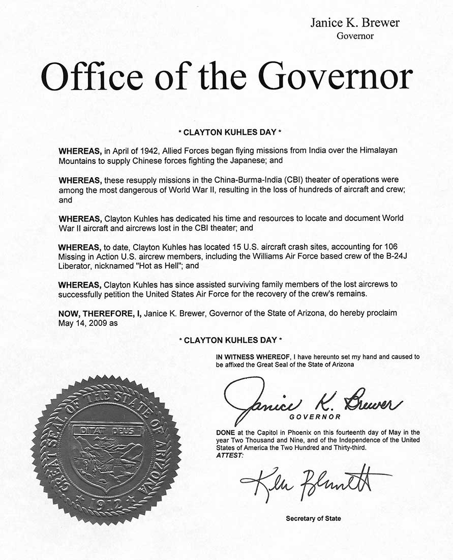 AZ Governor's Proclamation