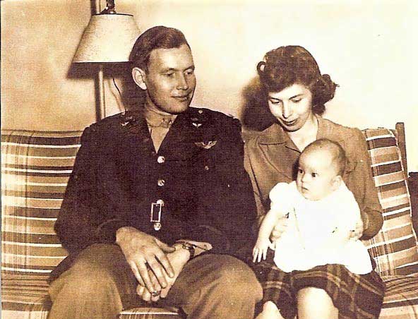 Maj. Robert W. Fensler, wife Betty Lou and daughter Barbara