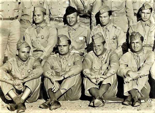 Bombardier 2nd Lt. Harvey M. Nix (Front, 2nd from L.)