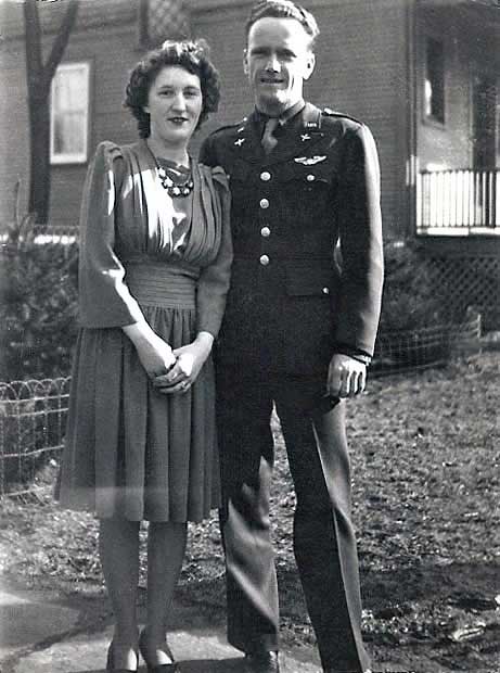 Co-Pilot Flight Officer<br /> Russell A. Brown and wife Leona
