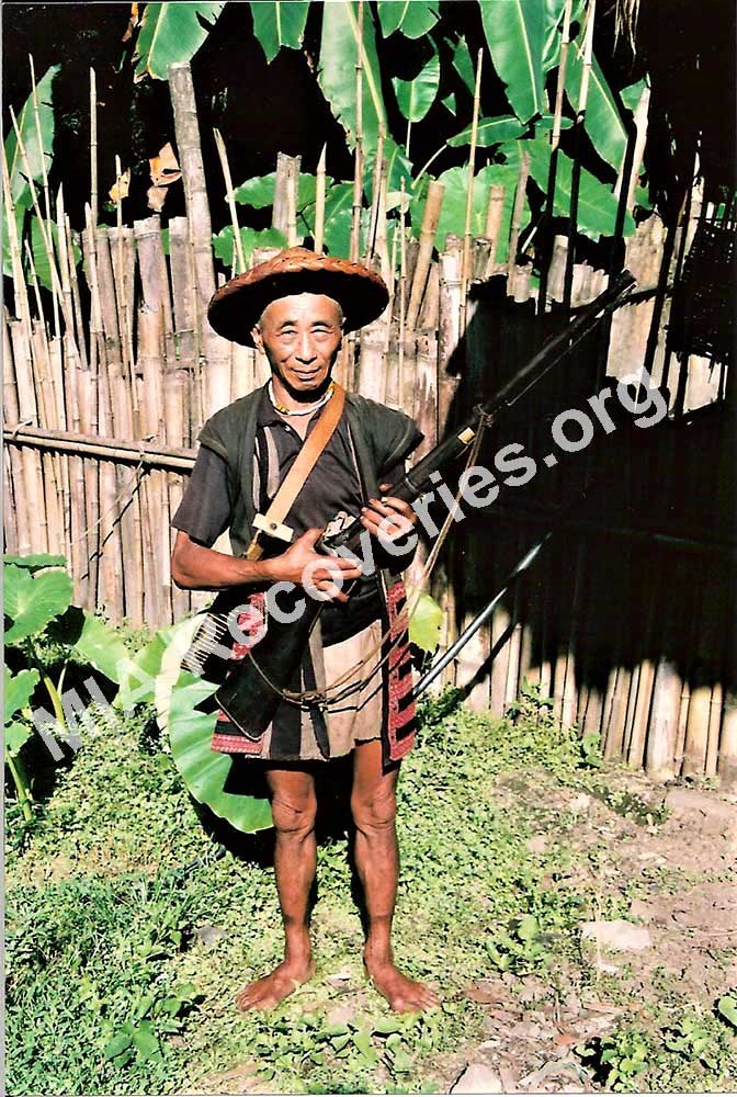 Mishmi tribesman with his 1863 Enfield rifle