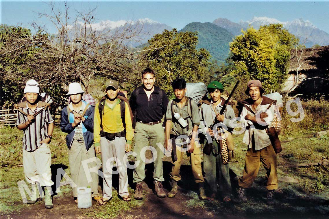 Porters and Clayton in Ziadum, Burma