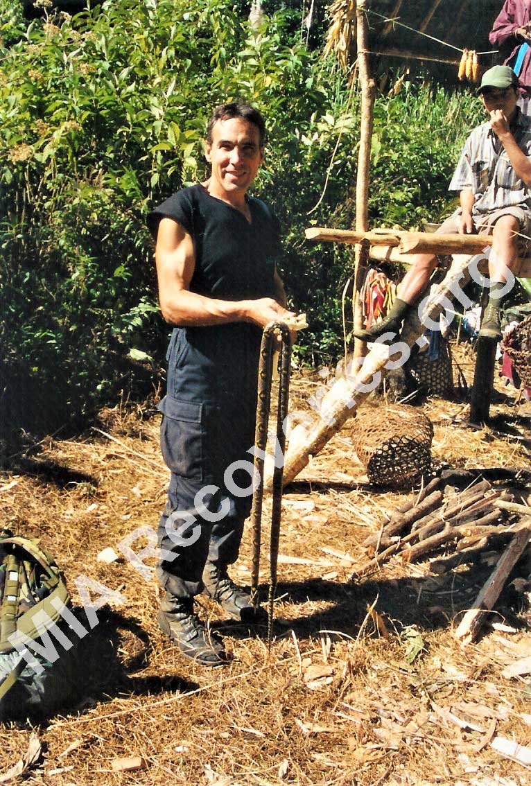 Clayton with Russell's viper