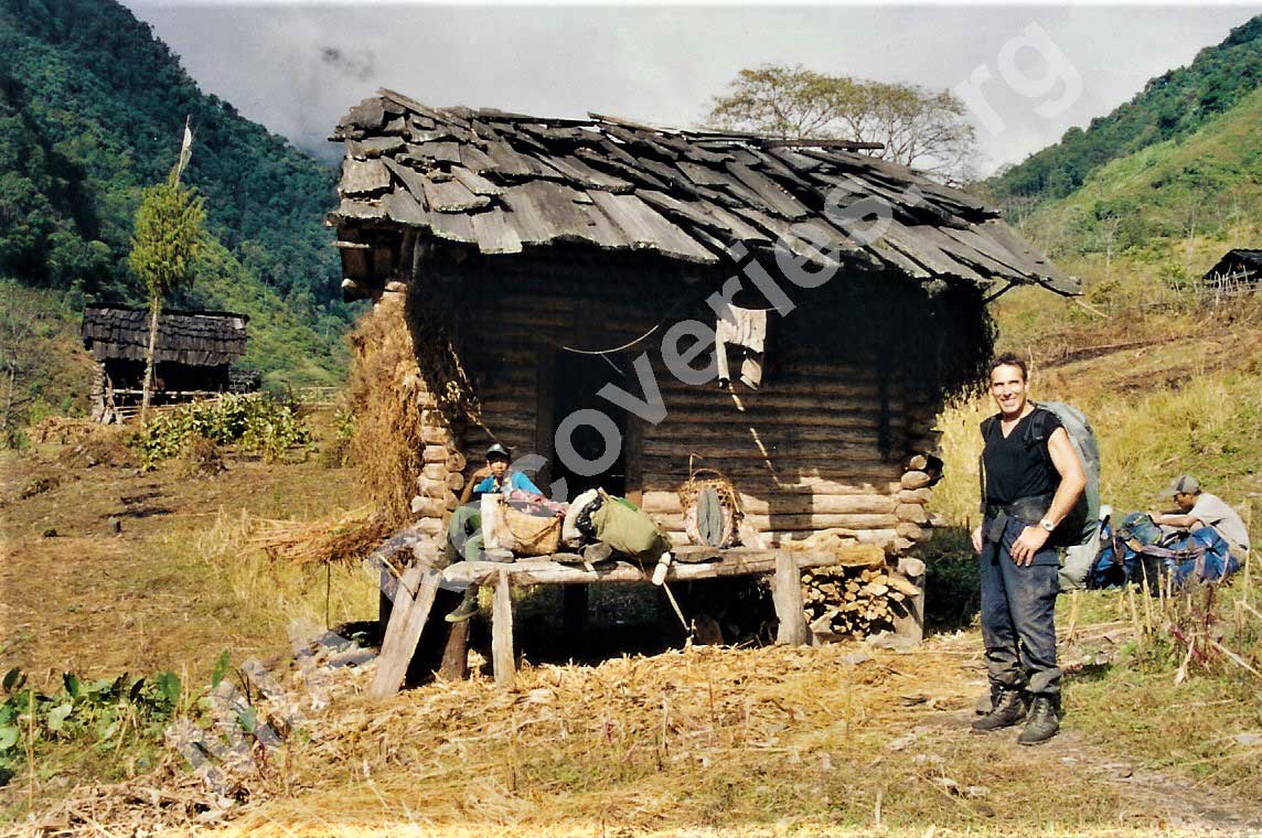 Clayton in Guba village in northern Burma