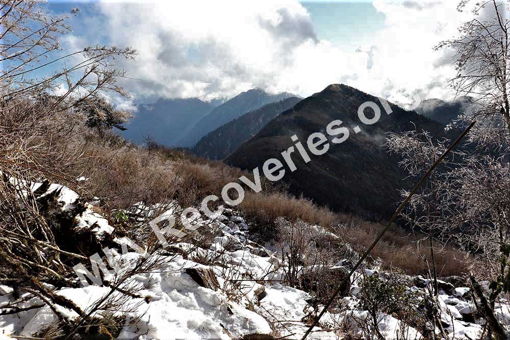 Crash site in valley