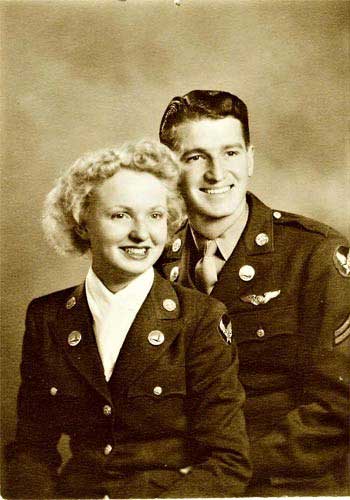 Radio Operator Cpl. Robert L. McAdoo and wife Elizabeth
