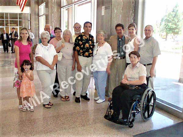 Family members of B-24J #42-73308 and Clayton at AZ Capitol - 14 May 2009