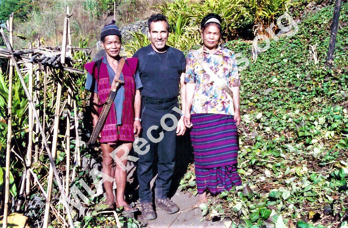Mishmi couple and Clayton in Bhau village