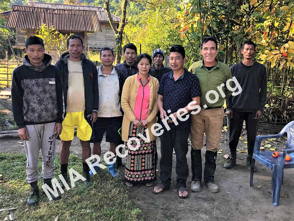 Gandhigram headman, his wife, porters and Clayton