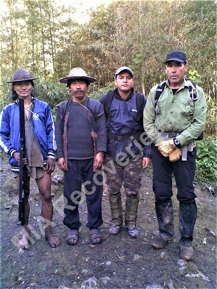 Mishmi villagers, Tapir and Clayton