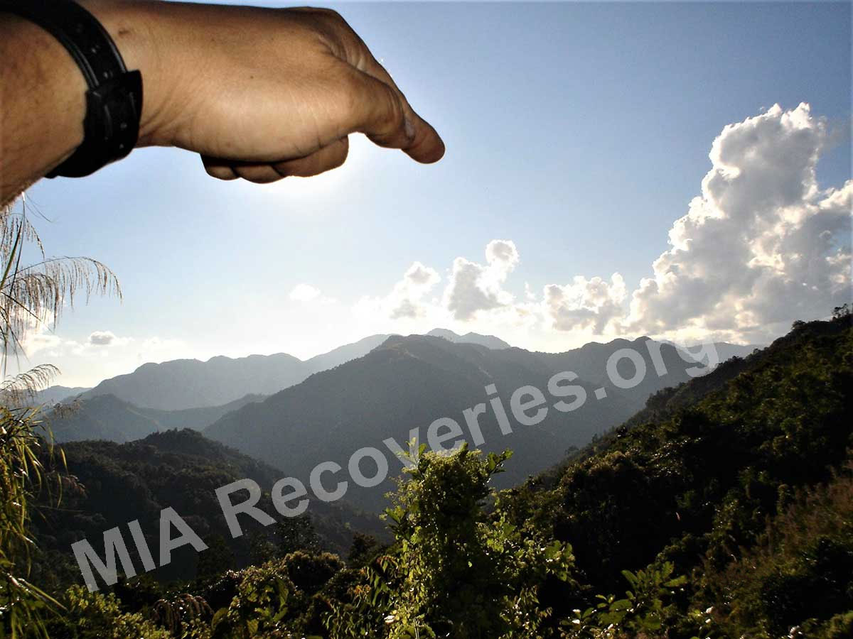 Crash site on Taju Rapa Mtn.